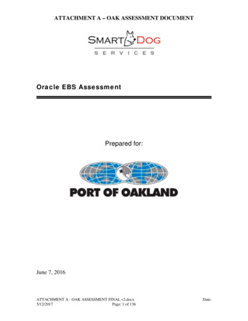 Oracle EBS Assessment - Port Of Oakland