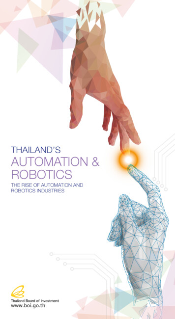 THAILAND’S AUTOMATION & ROBOTICS