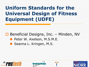 Uniform Standards For The Universal Design Of Fitness .
