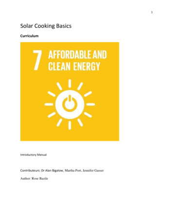 Solar Cooking Basics