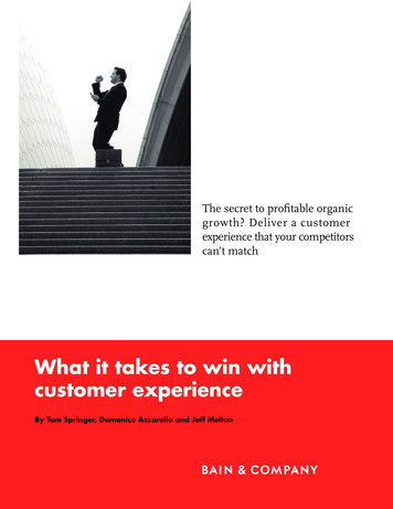 What It Takes To Win With Customer Experience