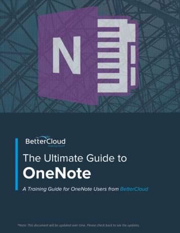 The Ultimate Guide ToOneNote - BetterCloud