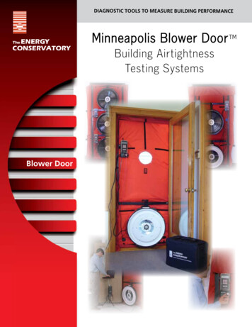 Minneapolis Blower Door - Conservationstrategies 