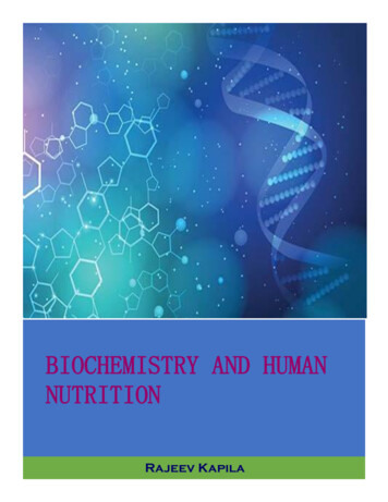 BIOCHEMISTRY AND HUMAN NUTRITION - AgriMoon