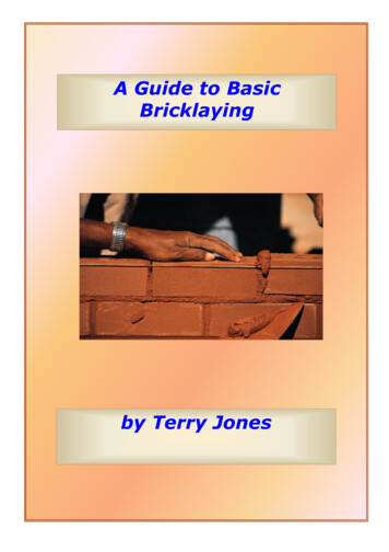 Bonus Book #1 A Guide To Basic Bricklaying