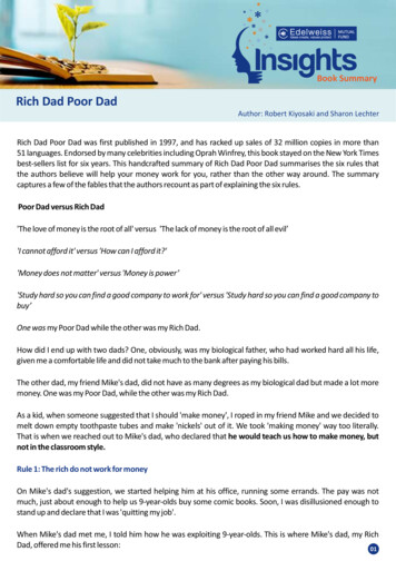 Book Summary Rich Dad - Edelweiss MF