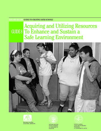 Guide 8: Acquiring And Utilizing Resources To Enhance And Sustain A .