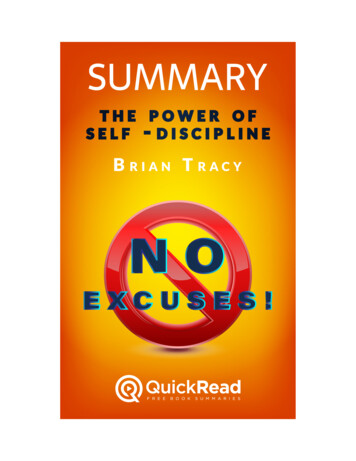 Summary Of “No Excuses!” By