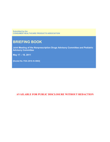 BRIEFING BOOK - CHPA