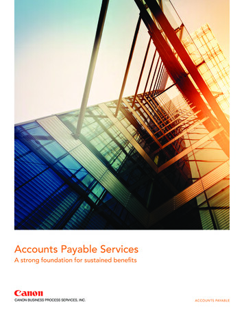 Accounts Payable Services - Canon