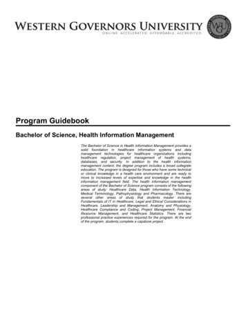 B.S. Health Information Management Program Guide