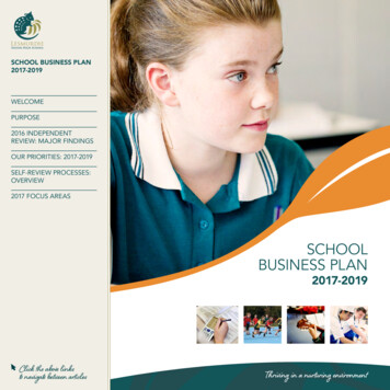 SCHOOL BUSINESS PLAN 2017‑2019 - Lesmurdie SHS