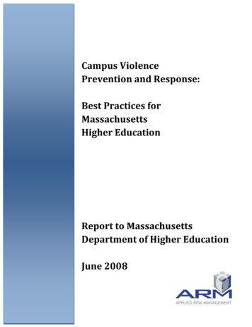 Campus Violence Prevention And Response - Mass