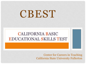 CBEST California Basic Educational Skills Test