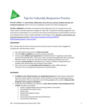 Tips For Culturally Responsive Practice