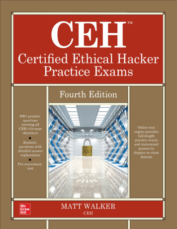 CEH Certified Ethical Hacker Practice Exams, Fourth .