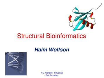 Structural Bioinformatics Lecture - TAU