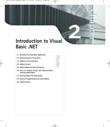 Introduction To Visual Basic - Jones & Bartlett Learning