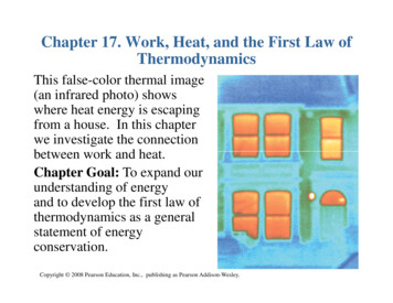 Chapter 17. Work, Heat, And The First Law Of Thermodynamics