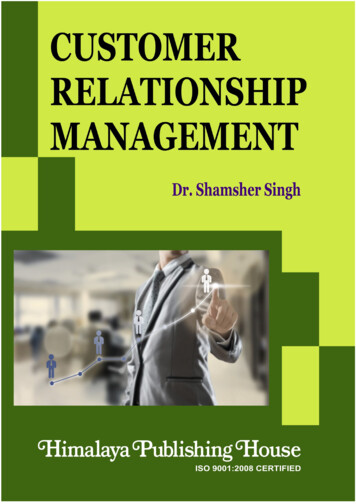 Customer Relationship Management - Himpub 