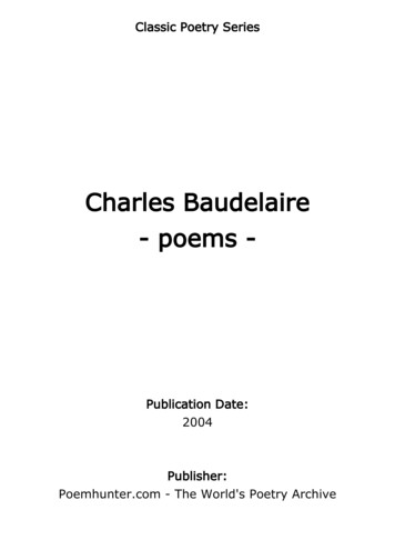 Charles Baudelaire - Poems - Poem Hunter