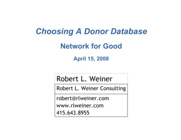 Choosing A Donor Database - Fundraising123 