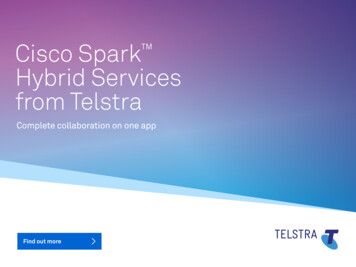 Cisco Spark Hybrid Services From Telstra