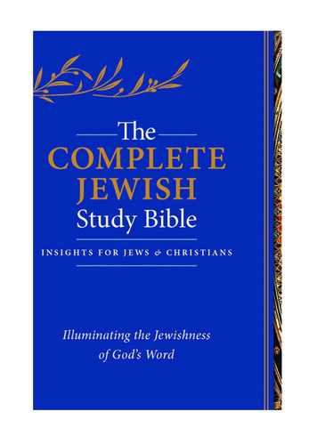  E Complete Jewish Study Bible - Rock Of Israel