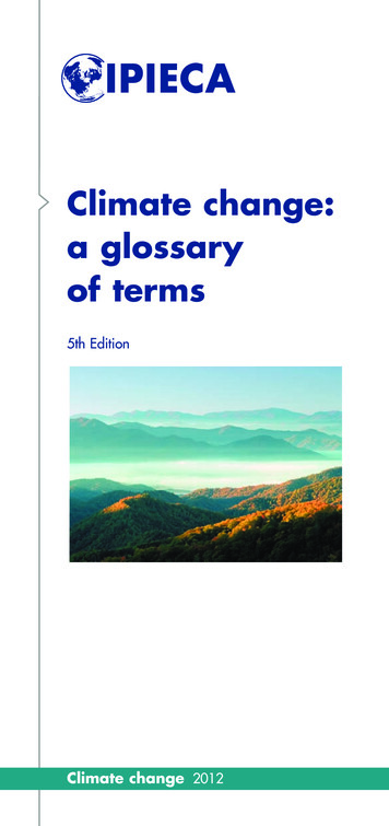 Climate Change: A Glossary Of Terms - World Petroleum