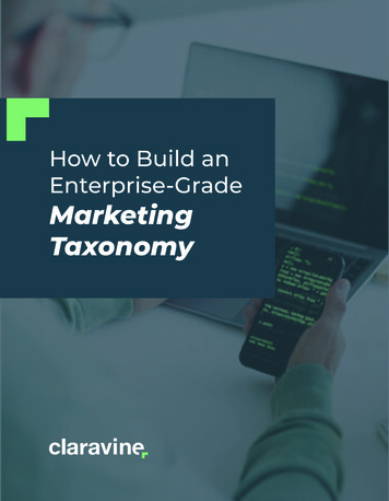 How To Build An Enterprise-Grade Marketing Taxonomy