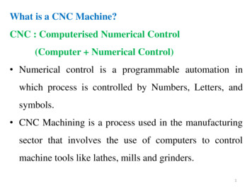 What Is A CNC Machine? CNC : Computerised Numerical .