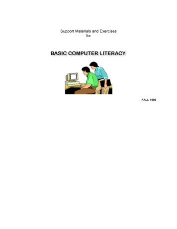 Support Materials And Exercises For Basic Computer Literacy