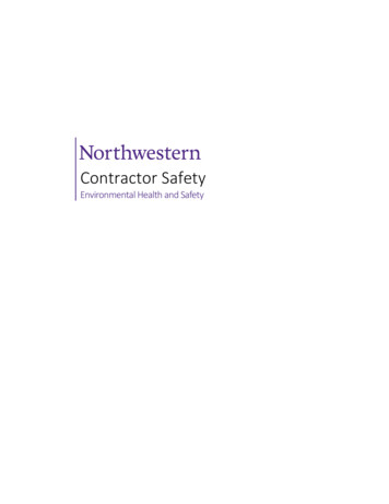 Contractor Safety - Northwestern University