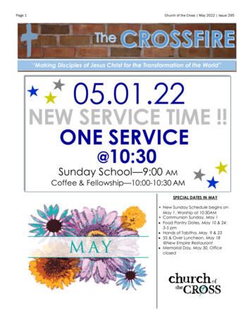 Page 1 Church Of The Cross May 2022 Issue 295 The