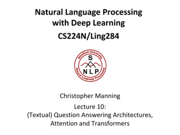 Natural Language Processing With Deep Learning
