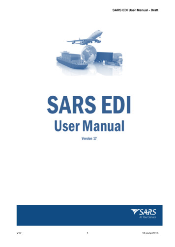 SARS EDI User Manual - Draft