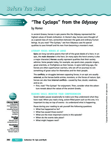 “The Cyclops” From The Odyssey