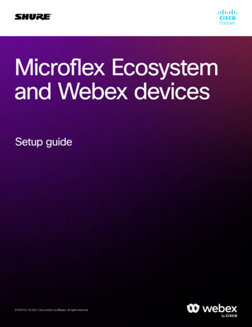 Microflex Ecosystem And Webex Devices - Cisco