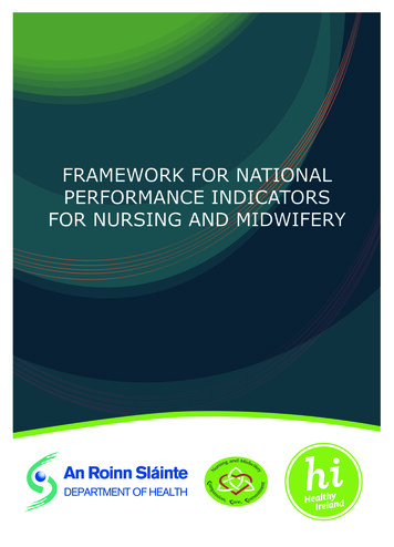 Framework For National Performance Indicators For Nursing And Midwifery