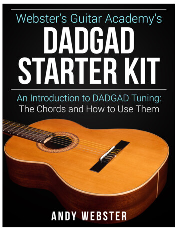 DADGAD Starter Kit - Websters Guitar Academy