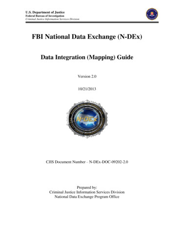 FBI — Data Integration Mapping Guide
