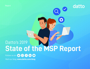 Datto's 2019 State Of The MSP Report