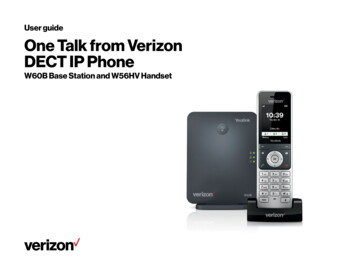 User Guide One Talk From Verizon DECT IP Phone
