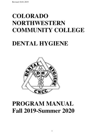 Colorado Northwestern Community College Dental Hygiene