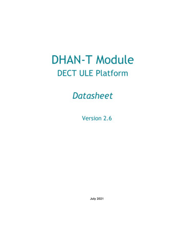 DHAN-T Module Data Sheet - DSP Group