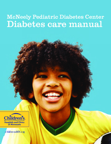 McNeely Pediatric Diabetes Center Diabetes Care Manual