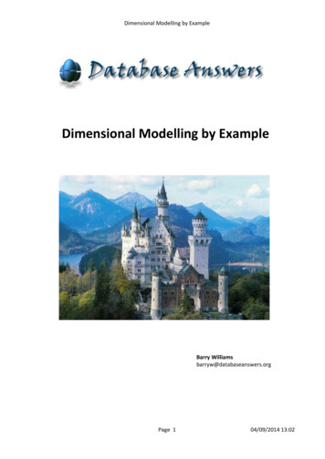 Dimensional Modelling By Example - Database Answers