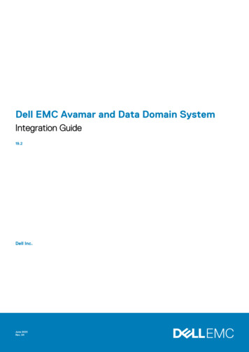 Avamar And Data Domain System Integration Guide