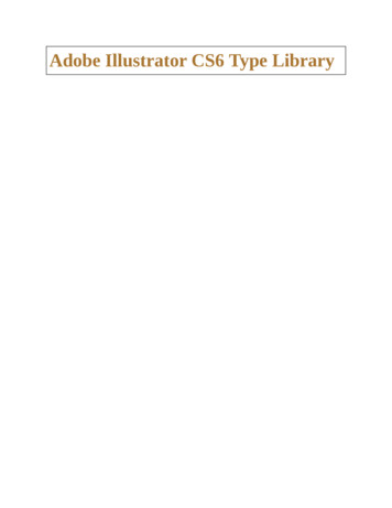 Adobe Illustrator CS6 Type Library - Documentation.help
