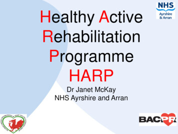 Healthy Active Rehabilitation Programme HARP - BACPR